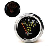 Automotive Oil Pressure Meter 52mm Mechanical Gauge with 0 to 80 PSI Range for Engine Diagnostics