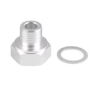 Automotive Oil Pressure Switch Fit for LS Swap Gauge Sensor Adapter Connector with Washer M12x1.5 M16x1. to 1/8 NPT Engine Oil Pressure 1PC(M16)