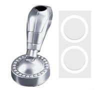 Automotive One-Button Rocker Ball Lever for Engine Ignition Control Featuring Low Vibration Characteristics and Structural Resilience (Silver)