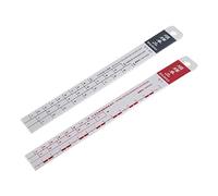 Automotive Paint Mixing Ruler with Multiple Printed Ratio, SMALL | Purpose-Built Automotive Paint Tool, Printed Ratio Guides on the Ruler Face, Clear Reference During Mixing