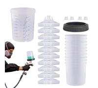 Automotive Paint Spraying Cups Paint Sprayer Cup With Clear Scale Car Spray