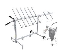 Automotive Paint Stand, 360-Degree Rotating Rack for Panels, Adjustable Hanger for Doors, Bumpers, Fenders, and Hoods