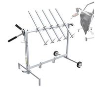 Automotive Paint Stand, 360-Degree Rotating Rack for Panels, Adjustable Hanger for Doors, Bumpers, Fenders, and Hoods