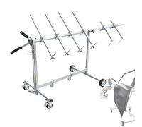 Automotive Paint Stand, 360-Degree Rotating Rack for Panels, Adjustable Hanger for Doors, Bumpers, Fenders, and Hoods