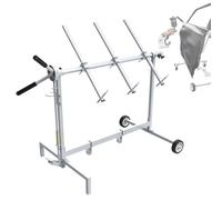 Automotive Paint Stand, 360° Rotating Rack for Panels, Adjustable Hanger for Doors, Bumpers, Fenders, and Hoods