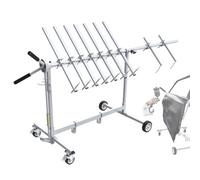 Automotive Paint Stand, 360° Rotating Rack for Panels, Adjustable Hanger for Doors, Bumpers, Fenders, and Hoods