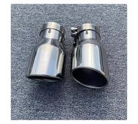 Automotive Pipe 20cm 63mm To 101mm Exhaust Tips 2.5" To 4" Tailpipe Bevel Tail Throat Pipe Steel .5 Inch Inlet(76mm-101mm 1PC)