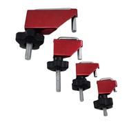 Automotive Pipe Fluid Line Crimp Clamping 4 Size for Fuels Hoses Transmission Lines Brake Fluids Alloy U Bolt Design Multiple Vehicle Brake Line Clamps