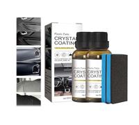 Automotive Plastic Parts Crystal Coating, Car Plastic Electroplating Refurbisher, Plastics Repair Agent with Sponge, Automotive Exterior and Interior Plastics Parts Scratch Remover (2PCS)