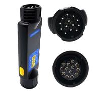Automotive Plug Tester, Trailer Check Tool, 9V Electrical Test Box with LED Status System, Rugged ABS Construction Build, Connection Fault Detector with Quick Response Design for Boating Commercial