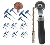 Automotive Plug Tool - Mushroom Nail Patch for Tyre Restoration | Portable Tyre Repair Kit Featuring Heavy Grip Rubber Inserts, Ideal for Cars Motorbikes Lorries Coaches Vehicle Maintenance