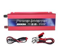 Automotive Power Adapter - DC12V to AC Converter with Dual Output Ports | 3000W Power Inverter Plug Device for Electronics Charging During Campin