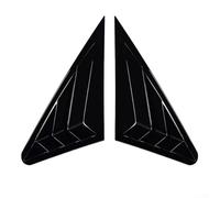 Automotive Rear Side Window Louvers Cover Pair For A3 S3 8V For Sedan 2014 2020, ABS Material Designed For Precise Fit And Exterior Enhancement(Bright black)