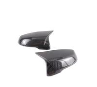 Automotive Rear View Mirror Housing Rearview Mirror Cover Caps 2pcs Glossy Black Side Wing Modified for X1 F48 X2 F39 Z4 G29 2GT F45 F46 F52 F40 Replacement Side Mirror Caps(Carbon Pattern-2pcs)