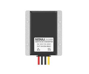 Automotive Regulated 12V to 24V Boost Converter 10-20V to DC Power Supply DC-DC Module(12V to 24V 20A)