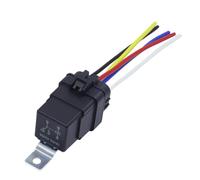 Automotive Relay - 12V 24V 40A Relay swiitch, Water Resistant Component | 4 Pin 5 Pin Replacement With Pigtail Connector, Universal Automotive Component For Horns Wipers LED Lights Central Locking