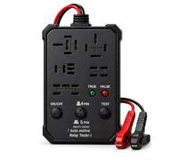 Automotive Relay Tester 12V/24V - 4/5 Pin Car Relay Diagnostic Tool, Battery diagnostic tool, Voltage Tester & Battery Checker for Cars, SUVs, Trucks and Fleet Maintenance