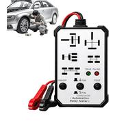 Automotive Relay Tester - 12V 24V Diagnostic Tool, Integrated Indicator Lights, Fault Code Reader | Real Time Data Monitor For Vehicle Electrical System Testing Use