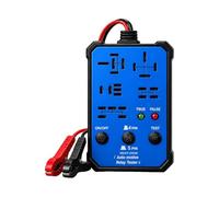 Automotive Relay Tester - 12V 24V Diagnostic Tool, Integrated Indicator Lights, Fault Code Reader | Real Time Data Monitor For Vehicle Electrical System Testing Use