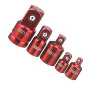 Automotive Repair Adapter Set Alloy Steel Square Drive Converter Bundle, 5 Piece Socket Exchange Pack for Service Tasks, Home Garage Maintenance, Tool Use Ratchet Reducer Increaser Socket Converter