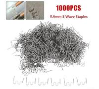 Automotive Repair Essentials 1000Pcs of 0 6mm S Wave Staples for Bumper Fixes