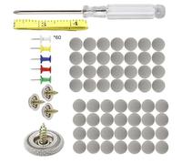 Automotive Roof Lining repairKit - 60pcs Headliner Rivets with Tool | Car Interior Buttons for Ceiling Upholstery, Roof repairFasteners, Vehicle Headliner Fixing Accessories