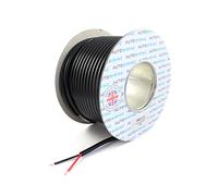 Automotive Round Twin 2 Core Cable 12v 24v Thin Wall Wire (25 AMP Rated 2mm²) 10/30/100 Metre (100M Roll)