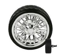Automotive Smell Purifier - Rubber Wheel Accessory, Black Mini Odor Guard, Compact Motion Freshener, Vehicle Interior Decor | Tire Shape Portable Long Lasting Novelty Diffuser For Travel Commuting