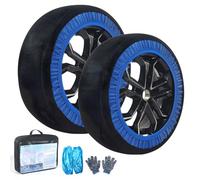 Automotive Snow Socks for Tire, Textile Snow Chains, S | Textile Snow Chains Ensuring Stability in Winter Conditions, Portable Antislip Socks, Safe Travel