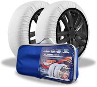 Automotive Snow Socks for Tires - Eco Series for Efficient Grip Alternative for Tire Snow Chain - Snow Traction Device for Passenger Cars SUVs Trucks Winter Emergency Accessory (X-Large)