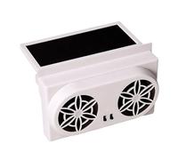 Automotive Solar Fan Air Circulation Ventilator Easy Installation Rapid Cabin Cooling Device With Quiet Motor Operations Energy Efficient Car Coolers