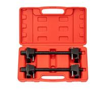 Automotive Spring Compressor - 2 Piece Heavy Duty Coil Tool, Universal Shock Spring Compressor For Auto Repair, Sturdy Steel Design, Garage Maintenance Tool Set, Car Truck Brake Use