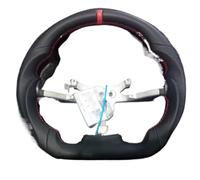 Automotive steering wheel Compatible With Chevrolet For Corvette C6 Z06 ZR1 2006 2007 2008 2009 2010 2011 Car Black Stitching PU Steering Wheel Racing Sport Wheel(Red)