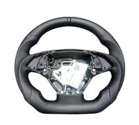 Automotive steering wheel Compatible With Chevrolet For Corvette C7 Z06 Zr1 2014 2015 2016 2017 2018 2019 Car PU Steering Wheel Accessories(Black)