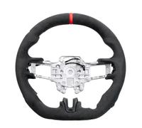 Automotive steering wheel Compatible With For Mustang For EcoBoost GT V6 For Shelby GT350 GT350R 2018 2019 2020-2023 Car Suede PU Heated Steering Wheel Parts(1 style)