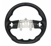 Automotive steering wheel Compatible With Jeep For Wrangler JL 2018 2019 2020 2021 2022 2023 2024 Car Accessories Perforated PU Heated Steering Wheel Replacement(Black Heated)