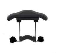 Automotive Telescopic Hanger for Clothes Storage in Tight Spaces Converts Headrest into Functional Hanging Point for Travel Essentials (Gray)