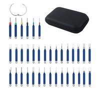 Automotive Tool Set, 36Pcs Terminal Removal Pins for Wire Harness, Reliable Construction with Wide Application, Repair Tool for Door Trim and Professional Ejector Kit, 5.51x3.94x1.38 Inches