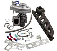 Automotive turbocharging GT35 GT30 T04E T3 WG OIL FEED+DRAIN LINE Exhaust Manifold for BMW