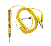 Automotive Voltage Tester 6-24V Car Electrical Tester Tool for Quick Diagnosis - Heat Resistant Design for Brake Lights for battery Systems Compact Yellow