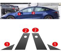 Automotive Weather Stripping For Tesla For Model 3/Y 16-24 Carbon Fiber Pattern Protective Film B-pillar Scratch Proof Car A-pillar Film Retrofitting(M3 16-23 2PCS Old)