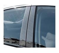 Automotive Weather Stripping Window Trim Sticker For Q7 4L 2006~2015Carbon Fiber Car PC Material B C Pillar Post Cover Door Decal Part Accessories