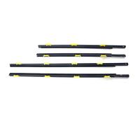Automotive Window Door Seals 4PCS Car Outer Door Window Rubber Weatherstrip for CR-V 2002 2003 2004 2005 2006 Waterproof Pressure Sealing Strip Car Accessories