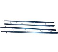 Automotive Window & Door Seals 4Pcs Car Window Weatherstrip for Toyota for Corolla AE-100 1997 Car Weatherstrip Window Moulding Trim Auto Bumper Guard(Silver)