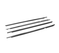 Automotive Window & Door Seals 4Pcs Window Rubber Trim for Toyota for Corolla 2008-2013 Weatherstrip Seal Strips Door Moulding Trim Glass 7573012300 Auto Bumper Guard(Chrome)