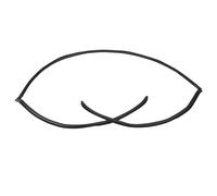 Automotive Window Door Seals for BMW E60 5 Series 525i 530i 528i 2004-2010 51317027916 Car Rear Upper Trunk Windshield Moulding Trim Rubber Seal