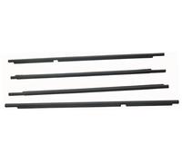 Automotive Window & Door Seals for Lexus for LX450 1998-2007 Black 4PCS Outside Windows Rubber Weatherstrip Door Seal Belt Moulding Trim Auto Bumper Guard(Black)