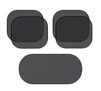 Automotive Window Mesh - Vehicle Sun Protectors, Side Door Screening, Radiation Shielding Layer, Back Windshield Glare Reduction, Car Interior Accessories, Black Five Count Set For SUVs