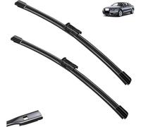 Automotive Wiper Blades for Audi A5 S5 RS5 B8 2007-2023 8T 8F 8W6 SLine 2018 2010 2011 2020 2008 2012 2009 Front Wipers Replacement Kit Windscreen Front Window Windshield Brushes Cutter Accessories