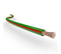Automotive Wire 1.50 mm² Thin Wall Cable length 5m or 10m choice: (5m metre 1.50 mm² (AWG 16) copper wire, green-red)